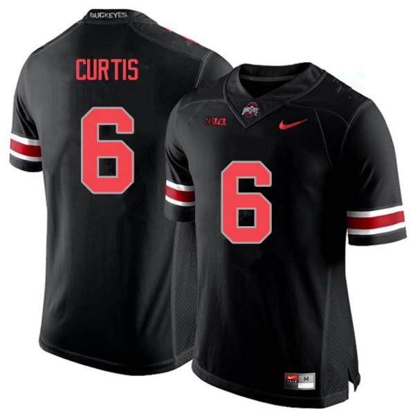 Ohio State Buckeyes #6 Kory Curtis Men Embroidery Jersey Blackout